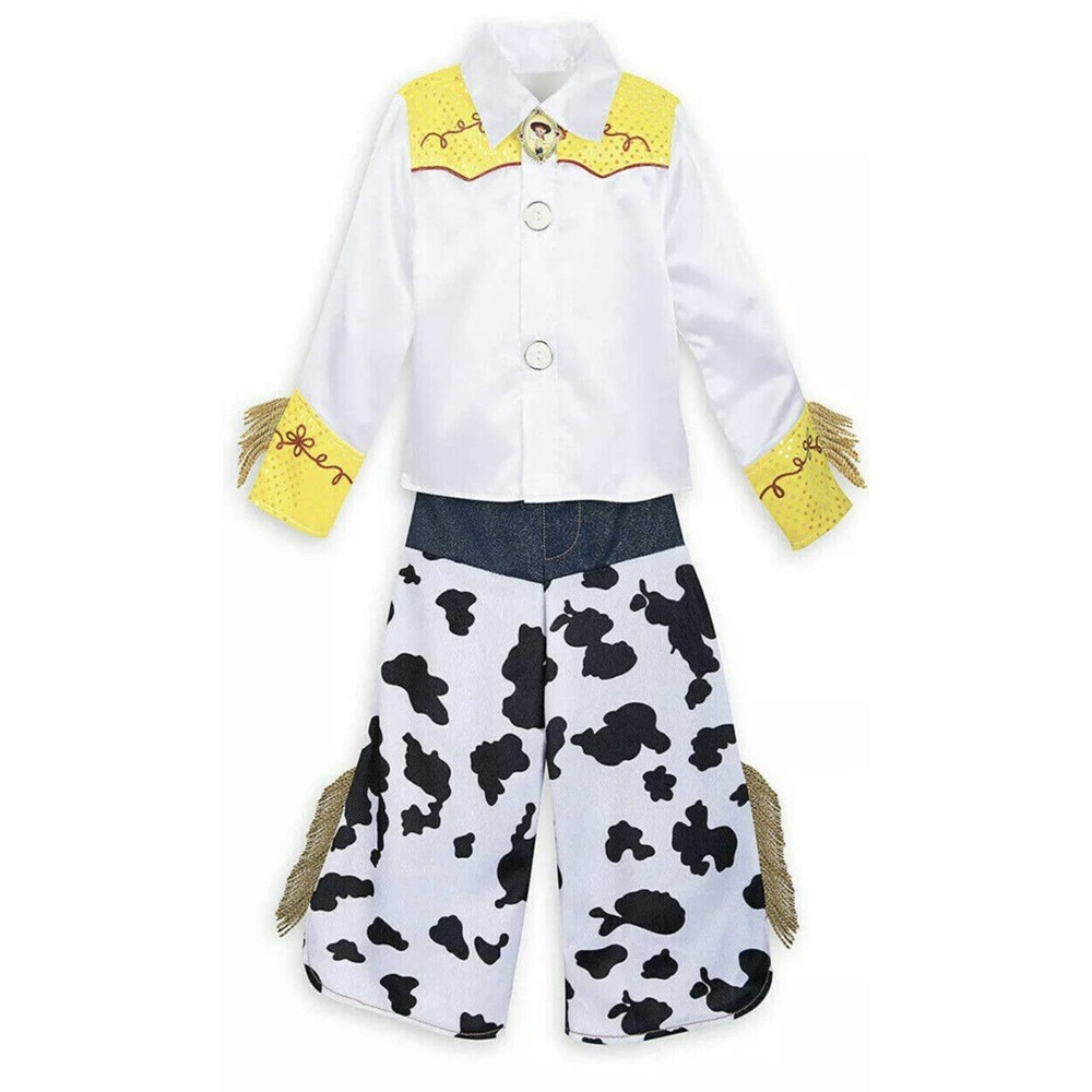 NWT Disney Toy Story Jessie Costume 2 Pc Set -Top Pants Size 7/8 Ret $40 Medium - Picture 2 of 4
